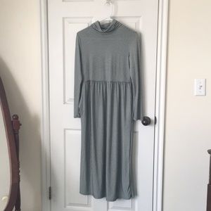 Long sleeve turtleneck dress